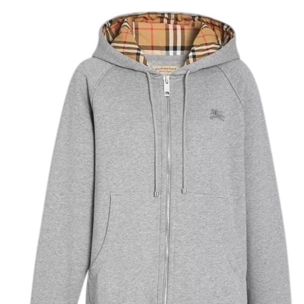 Burberry Zip Hooded Sweatshirt